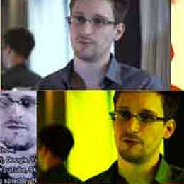 Illustration: Emery Jeffreys Edward Snowden illustration